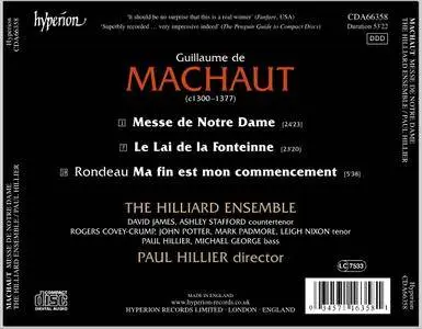 The Hilliard Ensemble, Paul Hillier - Machaut: Messe de Notre Dame, Le Lai de la Fonteinne, Ma fin est mon commencement (1989)