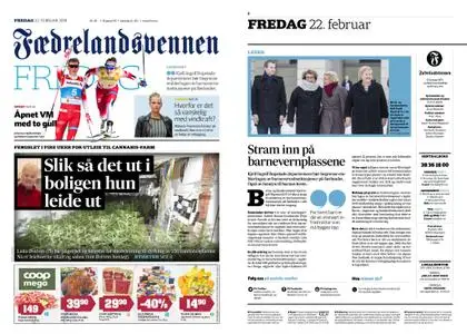 Fædrelandsvennen – 22. februar 2019