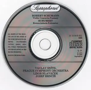 Prague Symphony Orchestra / Vaclav Snitil - Schumann & Schubert (1989)