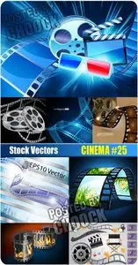 Cinema 25 - Stock Vector