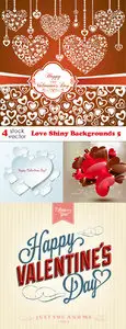 Vectors - Love Shiny Backgrounds 5
