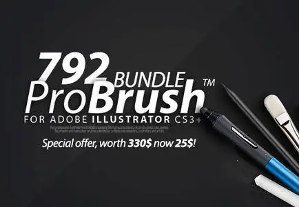 InkyDeals - The ProBrush Bundle with 792 Brushes + Bonus