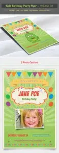 GraphicRiver Kids Birthday Party Flyer - Volume 02