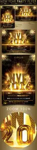 CreativeMarket - New Year Party Flyer