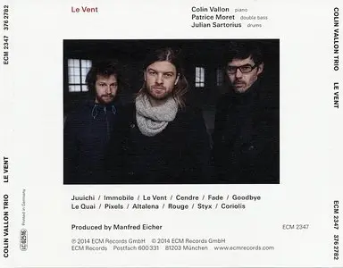 Colin Vallon Trio - Le Vent (2014) {ECM 2347}