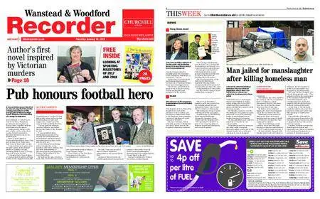 Wanstead & Woodford Recorder – January 18, 2018