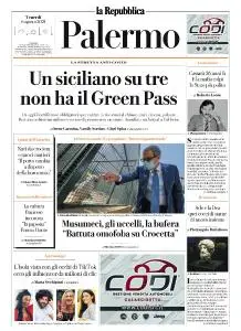 la Repubblica Palermo - 6 Agosto 2021
