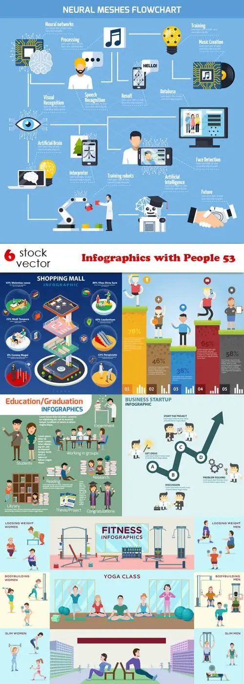 Vectors - Infographics with People 53