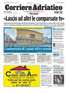 Corriere Adriatico Pesaro - 10 Marzo 2025