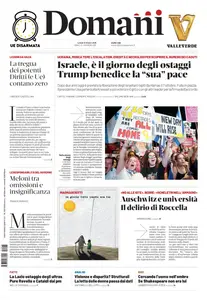 Domani - 13 Ottobre 2025