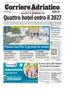 Corriere Adriatico Ascoli - 11 Ottobre 2025