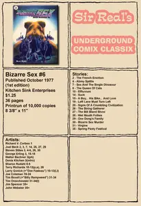 Bizarre Sex 06 1st Edition 1977 ADULT Sir Real