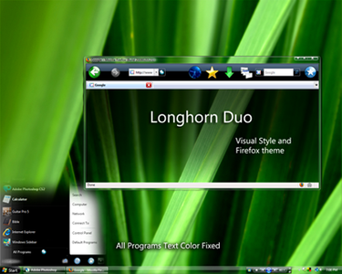 Longhorn Duo Visual Styles for Windows Vista