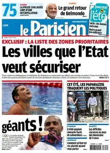 Le Parisien + Cahier Paris du Samedi 4 Aout 2012