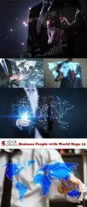 Photos - Business People with World Maps 12