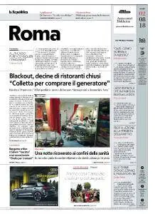 la Repubblica Roma - 2 Agosto 2018