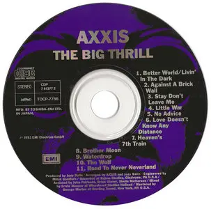 AXXIS - The Big Thrill (1993) [Japan 1st Press, TOCP-7786]