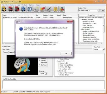 MediaCoder Premium 0.8.32.5660 CE x64 Multilangual Portable