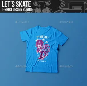 GraphicRiver - Let's Skate T-Shirt Designs