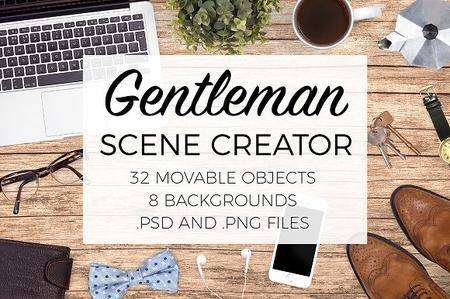 CreativeMarket - Gentleman Scene Creator Top View