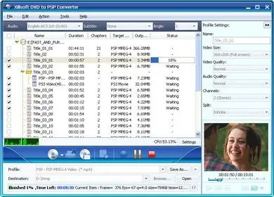 Xilisoft DVD to PSP Converter v5.0.62.0402 