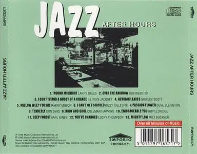 Various Artists - Jazz After Hours: A Collection Of Late Night Jazz... (1995)