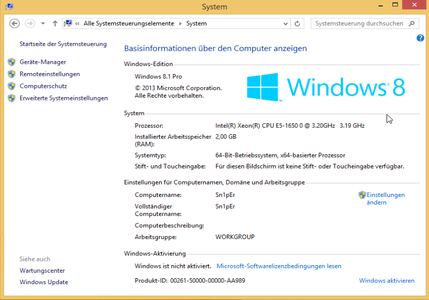 Microsoft Windows 8.1 Pro VL - April 2016