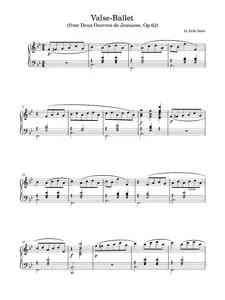 Valse-Ballet, Op. 62 - Erik Satie (Piano Solo)