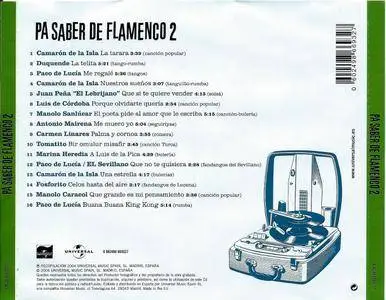 Various Artists - Pa Saber de Flamenco, Volume 2 (2004) {Universal Music Spain 0 802498 669327}