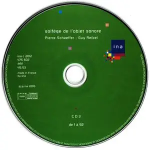 Pierre Schaeffer - Solfege de l'objet sonore (1967) {3CD Set, Ina-GRM ina c 2010/11/12 rel 2005}