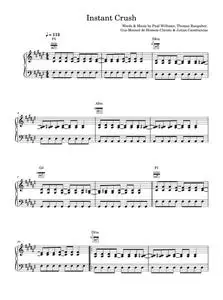 Instant crush - Daft Punk (Piano-Vocal-Guitar (Piano Accompaniment))
