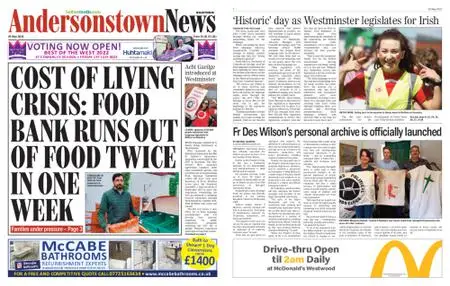 Andersonstown News – May 28, 2022