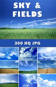 Sky and fields