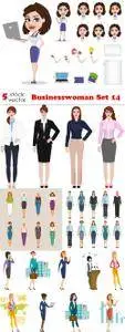 Vectors - Businesswoman Set 14