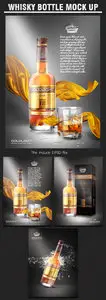 Whisky Bottle Mock up Templates