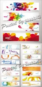 Abstract Color Banners Vector 4