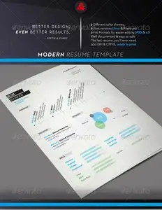 GraphicRiver Modern Resume Template