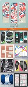 Vertical business banner vector