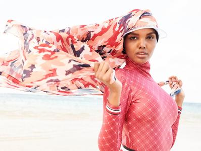 Halima Aden by Kate Powers in the Dominican Republic for Sports Illustrated Swimsuit Issue 2020