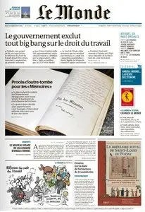 Le Monde du Jeudi 10 Septembre 2015