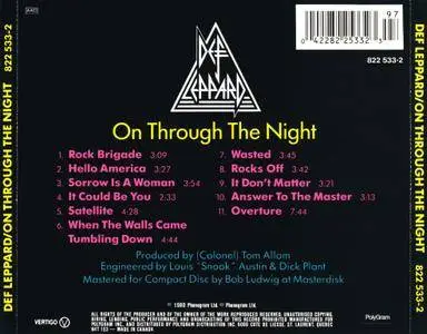 Def Leppard - On Through The Night (1980) [1987, Reissue]