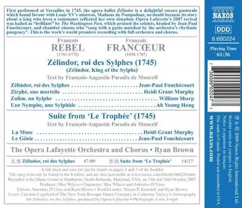 Ryan Brown, Opera Lafayette - François Rebel & François Francœur: Zélindor, roi des Sylphes; Suite from ‘Le Trophée’ (2009)