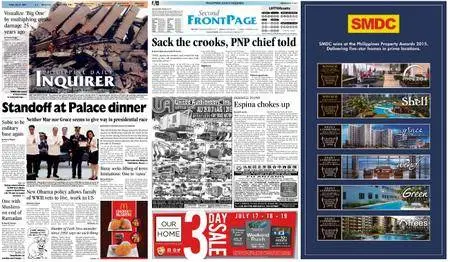 Philippine Daily Inquirer – July 17, 2015