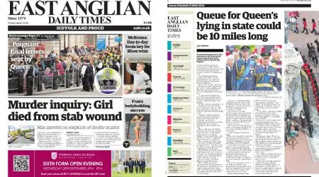 East Anglian Daily Times – September 15, 2022