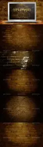Graphicriver 10 Grunge Brick Backgrounds