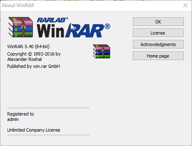 WinRAR 5.40 Final (x86/x64)