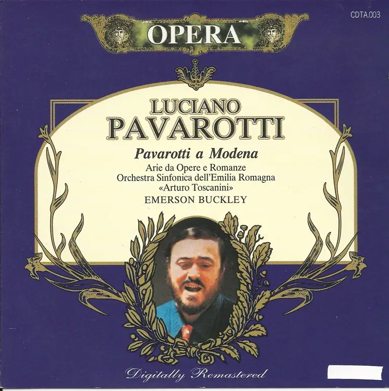 Luciano Pavarotti - Pavarotti a Modena: Arie da Opere e Romanze (1997 ...