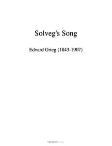 Grieg: Solveg's Song