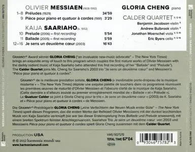 Gloria Cheng, Calder Quartet - Olivier Messiaen, Kaija Saariaho: The Edge Of Light (2012)