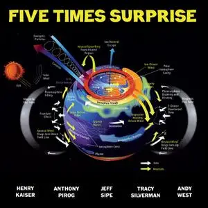 Henry Kaiser, Anthony Pirog, Jeff Sipe, Tracy Silverman, Andy West - Five Times Surprise (2CD) (2019)